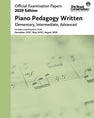 2020 Official Examination Papers: Piano Pedagogy Written