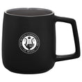 The RCM matte black ceramic mug with white RCM logo